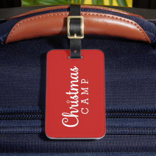 Christmas Camp Luggage Tag