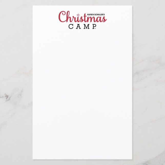 Christmas Camp Stationery | CHRISTMAS STATIONERY (Front)
