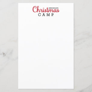 Christmas Camp Stationery   CHRISTMAS STATIONERY