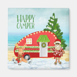 Christmas Camper Magnet