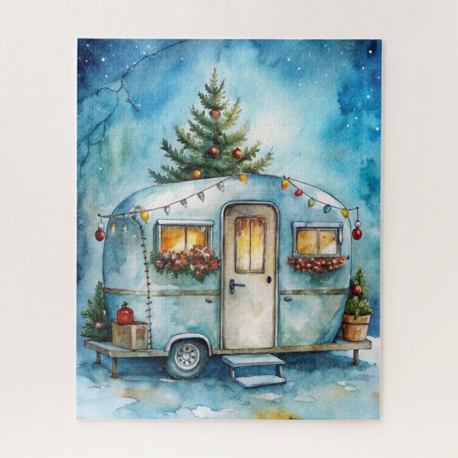 Christmas Camper Puzzle (Vertical)