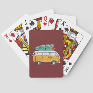 Christmas Campervan Poker Cards