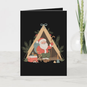 Christmas Camping Santa Camp Xmas Holiday Season Card