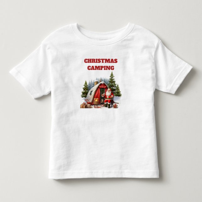 Christmas Camping Toddler Jersey  Toddler T-shirt (Front)