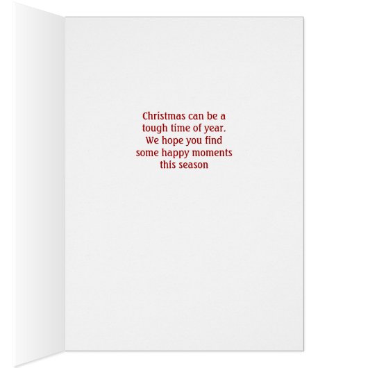 Christmas can be tough Card (Inside (Right))