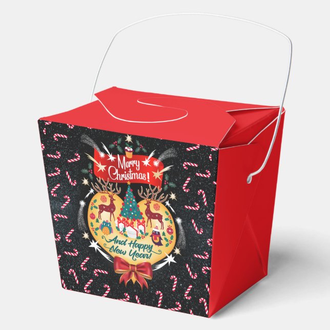 Christmas Candies Favor Boxes (Front)