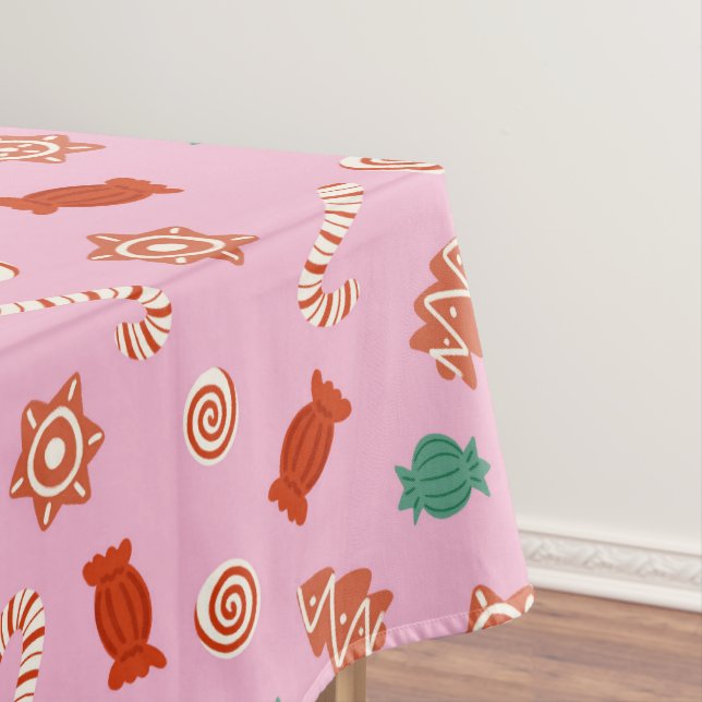 Christmas candies - pink tablecloth (In Situ)