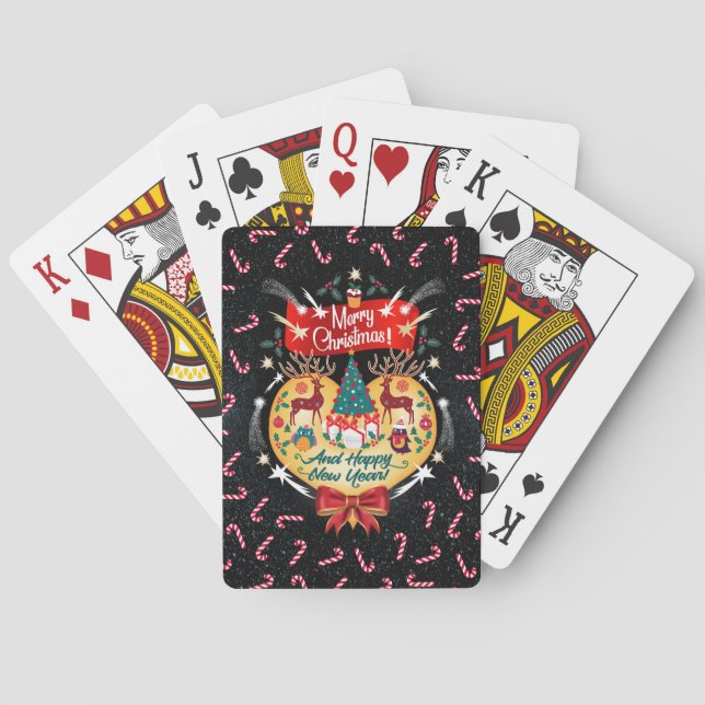 Christmas Candies Poker Cards (Back)