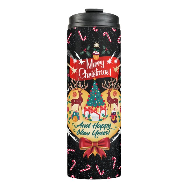 Christmas Candies Thermal Tumbler (Front)