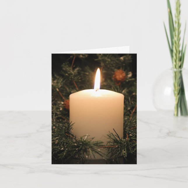 Christmas Candle 4 2014 Holiday Card (Front)
