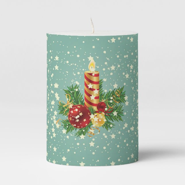 Christmas Candle And Sparkles (Front)