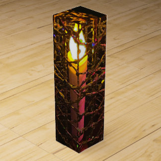 Christmas Candle Cage Wine Box
