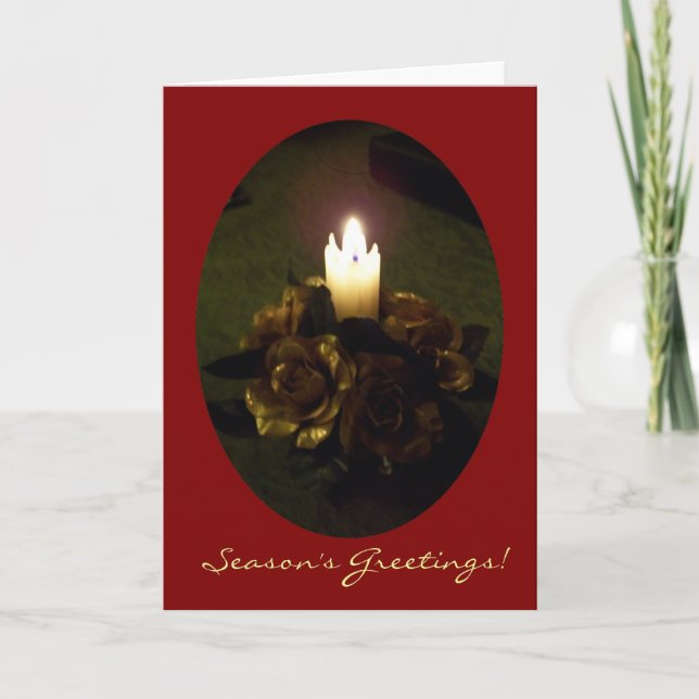 Christmas Candle Card (Front)