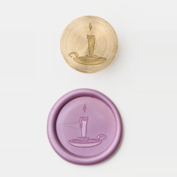 Christmas Candle For The Holidays Wax Seal Stamp by colorwash at Zazzle