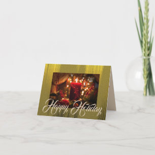 Christmas Candle Holiday Card