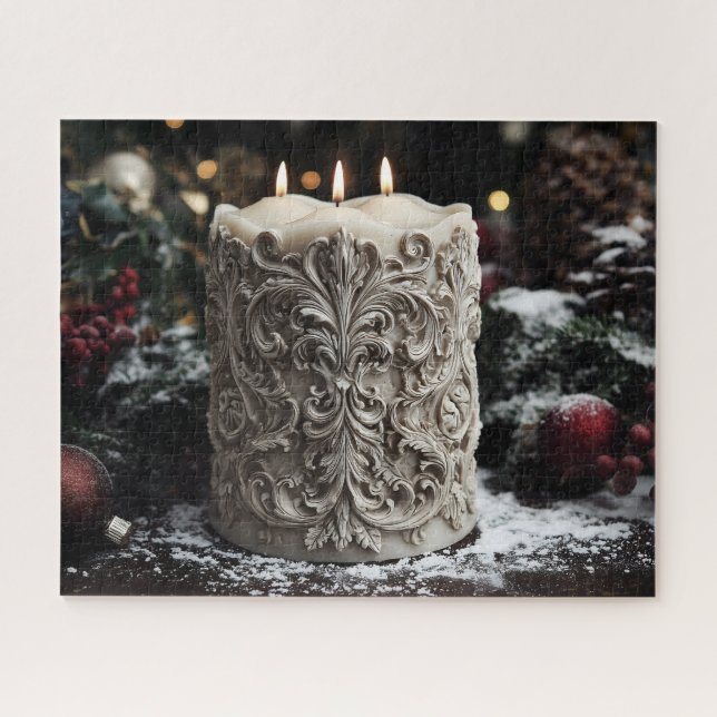 Christmas Candle Jigsaw Puzzle (Horizontal)