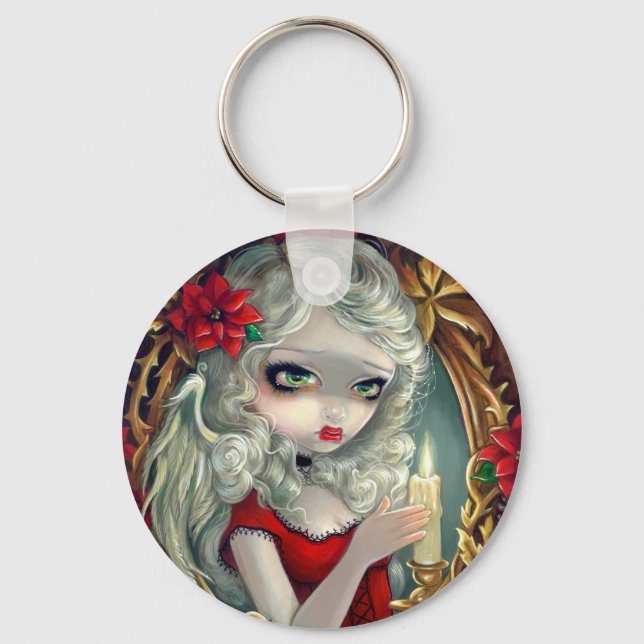 "Christmas Candle" Keychain (Front)