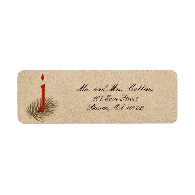 Christmas Candle Labels (Front)