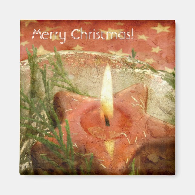 Christmas Candle Magnet (Front)