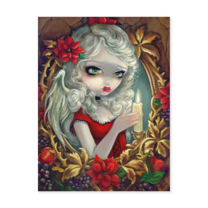 "Christmas Candle" Postcard