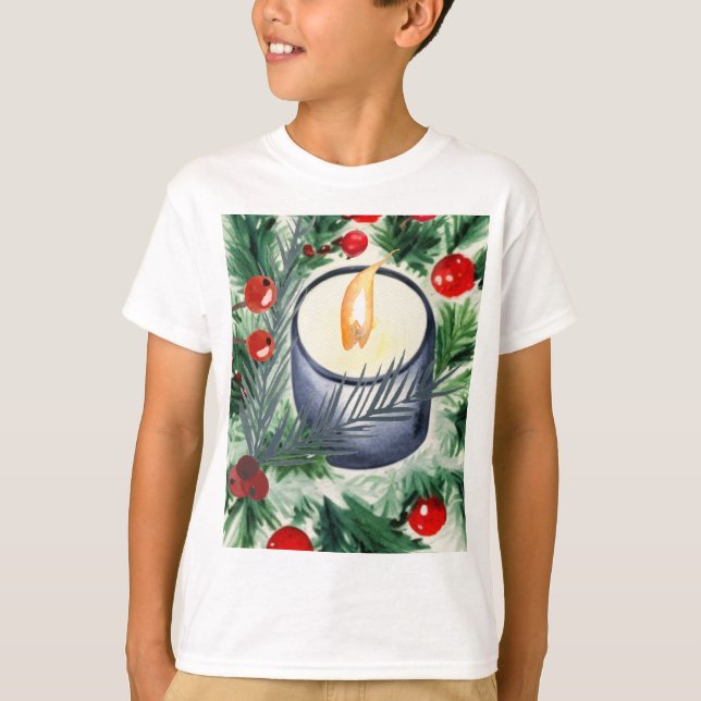 Christmas Candle T-Shirt (Front)