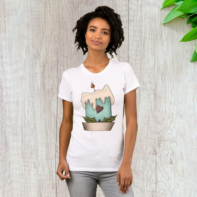 Christmas Candle Womens T-Shirt (Creator Uploaded)