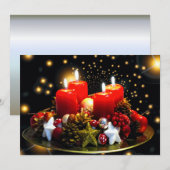 Christmas Candle Wreath Decoration (Front/Back)