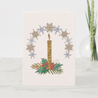 Christmas Candlelight Art Card