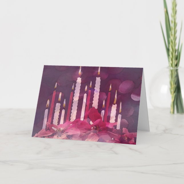 Christmas Candles Christmas Cards (Front)