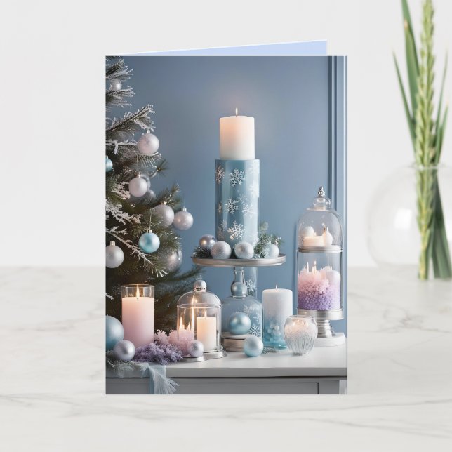 christmas candles greeting card (Front)