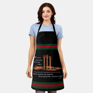 Christmas Candles, Isaiah 9:6 Apron