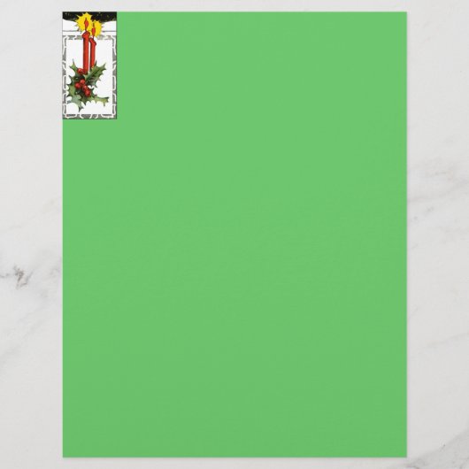 Christmas Candles Letter Head (Front)