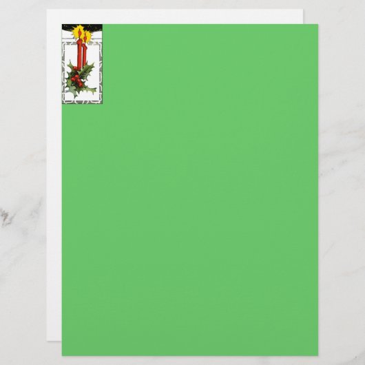 Christmas Candles Letter Head (Front/Back)