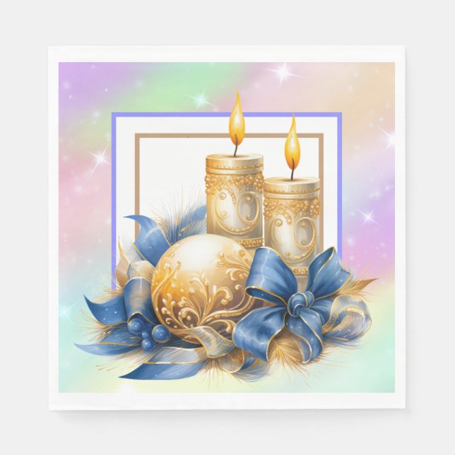 Christmas Candles Napkins (Front)