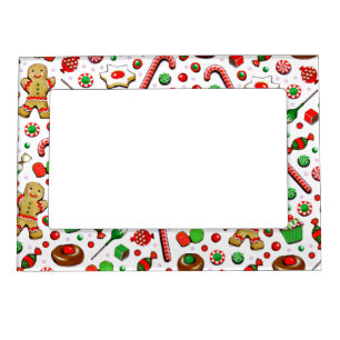 Christmas Candy and Cookies Art Magnetic Frame