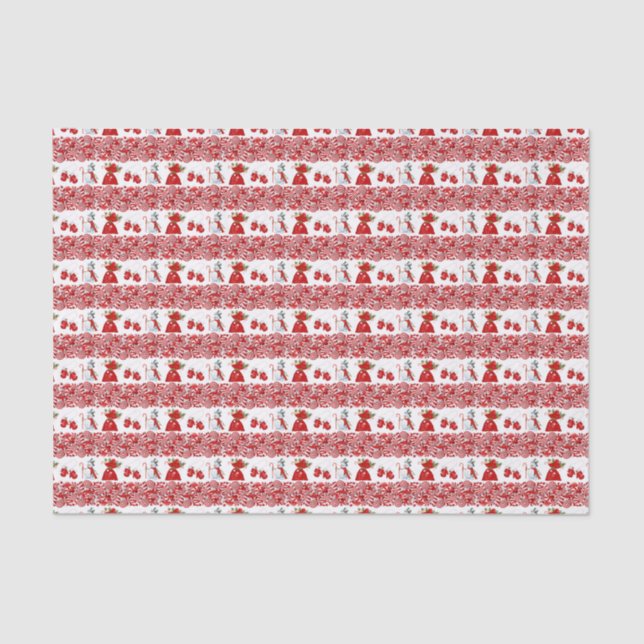 Christmas Candy and Goodies Tissue Paper (Front)