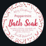 Christmas Candy Cane Bath Bomb Salt Soak Labels<br><div class="desc">Create some lovely bath soaks for your family and friends for when the silly season is over! Place these festive dancing candy cane Christmas labels onto packaging for bath bombs and bath soaks such as bath salt,  milk,  oil and tub tea.</div>