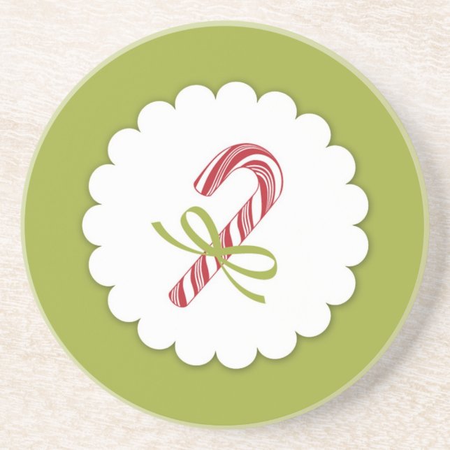 Christmas Candy Cane Coaster (Front)