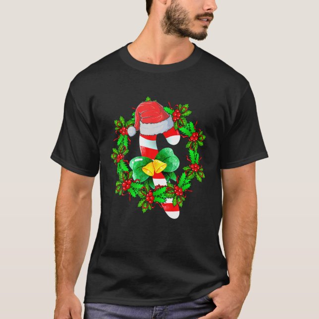 Christmas Candy Cane Crew Santa 2022 Kids Boys Gir T-Shirt (Front)