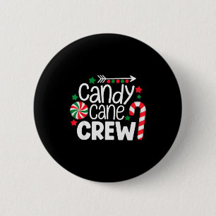 Christmas Candy Cane Crew Shirt Women Girls Boys K Button