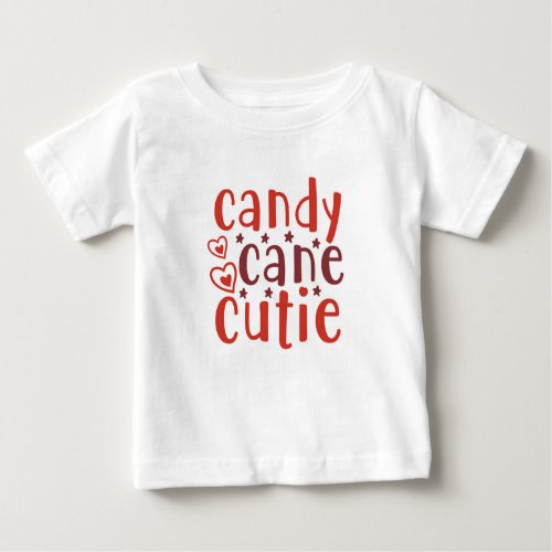 Christmas candy cane cutie baby T_Shirt