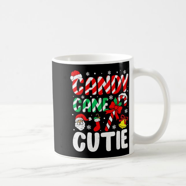 Christmas Candy Cane Cutie Xmas Holiday Toddler Ki Coffee Mug (Right)