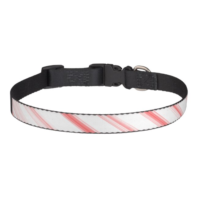 Christmas Candy Cane Durable Pet Dog Collar (Front)