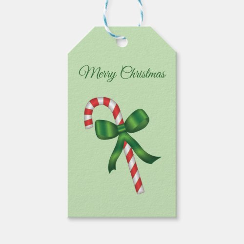 Christmas Candy Cane Gift Tags