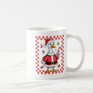 Christmas Candy Cane Goose Christmas Santa Xmas Coffee Mug