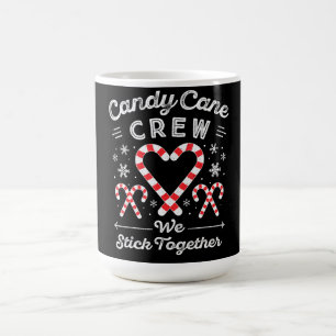 Christmas Candy Cane Heart Crew Family Matching Color Morph Mug