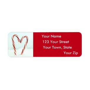 Christmas Candy Cane - It Must Be Love Label