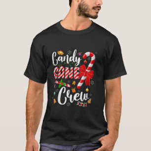 Christmas Candy Cane Lights Xmas Matching Family P T-Shirt