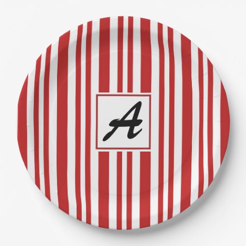 Christmas Candy Cane Party Paper Plates