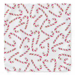 Christmas candy cane pattern bandana